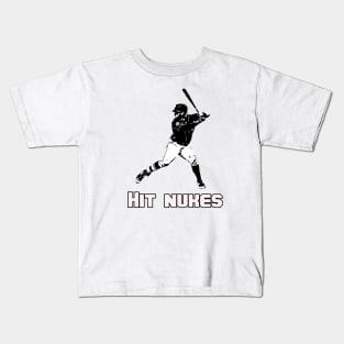 Baseball hit nukes Kids T-Shirt